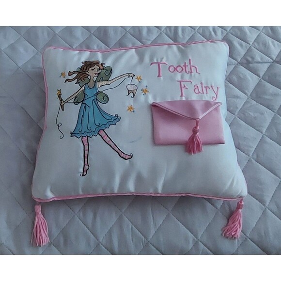 Lillian Rose Tooth Fairy Pillow,Excellent Condition,11.5 Wide And 9 High Very So - Picture 3 of 8